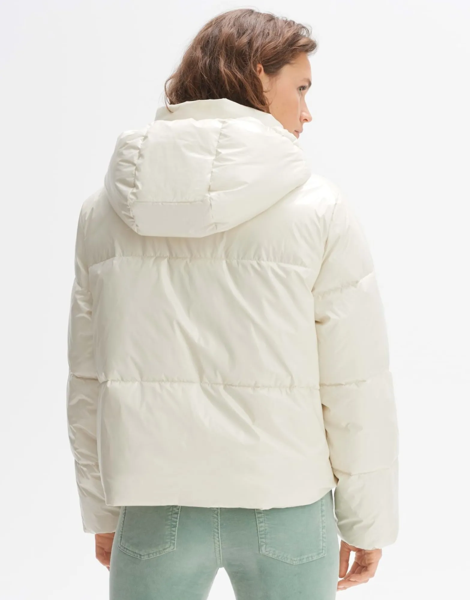 Online someday Fashion Gewatteerd Jas Hamuro Milk