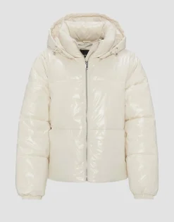 Online someday Fashion Gewatteerd Jas Hamuro Milk