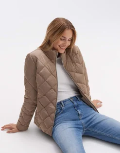 Discount someday Fashion Gewatteerd Jas Holisha Nutmeg