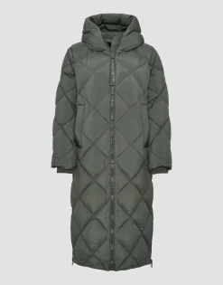 Store someday Fashion Gewatteerde Mantel Hubine Dark Sage