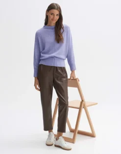 Hot someday Fashion Kunstleren Broek Majella Sandalwood