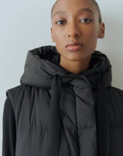 Discount someday Fashion Lange Bodywarmer Vestina Black