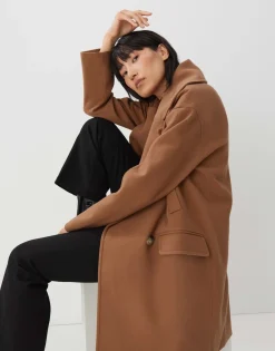 Outlet someday Fashion Mantel Voata Brown Hazel