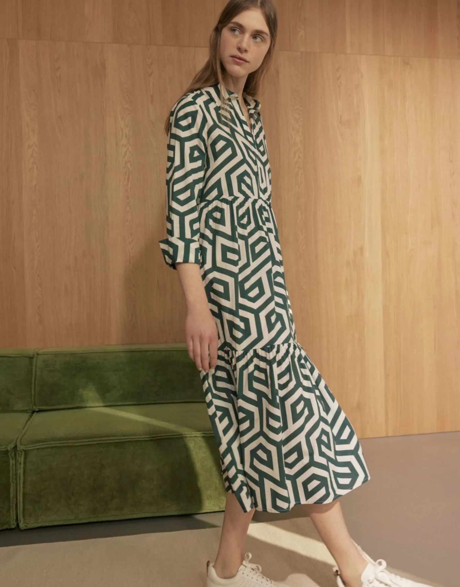 Best Sale someday Fashion Midi Jurk Werano Natural Glaze