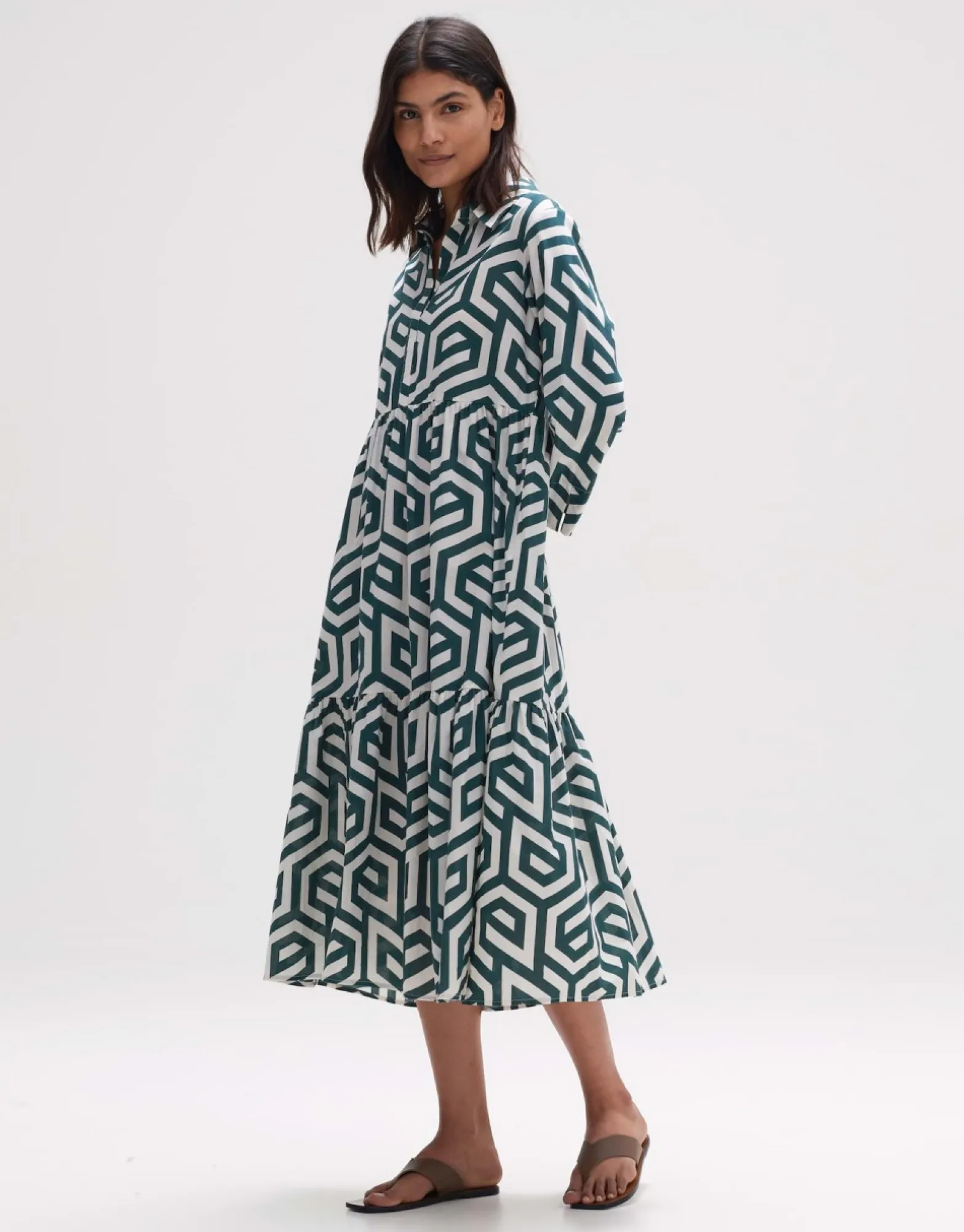 Best Sale someday Fashion Midi Jurk Werano Natural Glaze