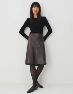 Flash Sale someday Fashion Midi Rok Omeno Dark Chocolate