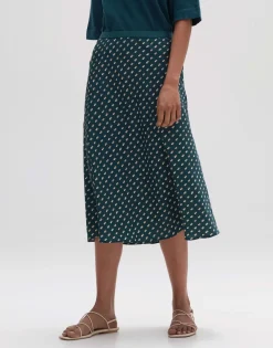 Outlet someday Fashion Midi Rok Raimona Deep Teal