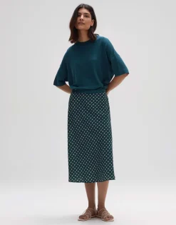 Outlet someday Fashion Midi Rok Raimona Deep Teal