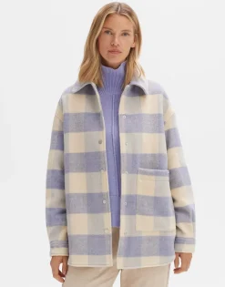 Hot someday Fashion Overhemd Julola Check Soft Viola