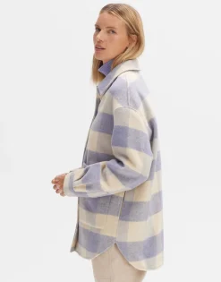 Hot someday Fashion Overhemd Julola Check Soft Viola