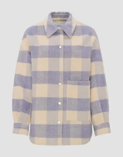 Hot someday Fashion Overhemd Julola Check Soft Viola