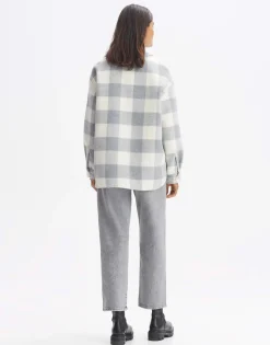 Cheap someday Fashion Overhemd Julola Check Hazy Fog Melange