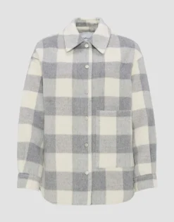 Cheap someday Fashion Overhemd Julola Check Hazy Fog Melange