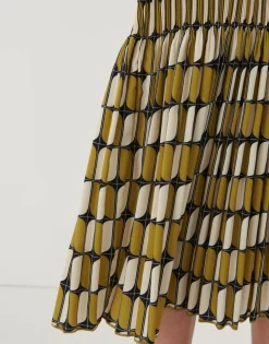 Shop someday Fashion Plissu00E9Rok Onora Chain Green Moss