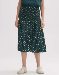 Shop someday Fashion Plissu00E9Rok Ribane Dot Deep Teal