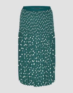 Shop someday Fashion Plissu00E9Rok Ribane Dot Deep Teal