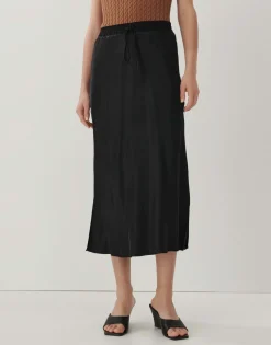 Flash Sale someday Fashion Satijnen Rok Oflow Uni Black