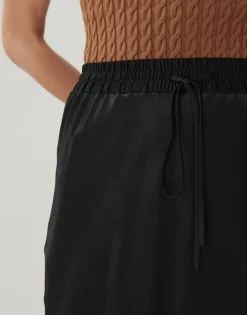 Flash Sale someday Fashion Satijnen Rok Oflow Uni Black