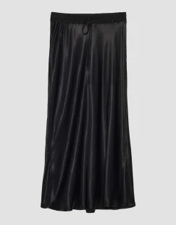 Flash Sale someday Fashion Satijnen Rok Oflow Uni Black