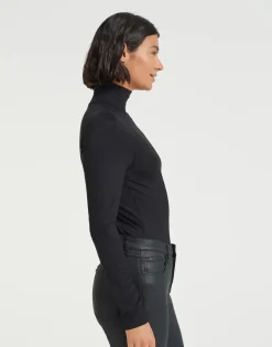 Hot someday Fashion Shirt Met Col Sariette Black