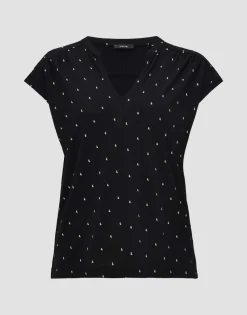 Discount someday Fashion Shirt Met Print Sandi Dotsy Black