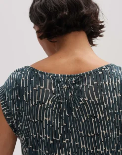 Sale someday Fashion Shirt Met Print Strolchi Sunny Deep Teal