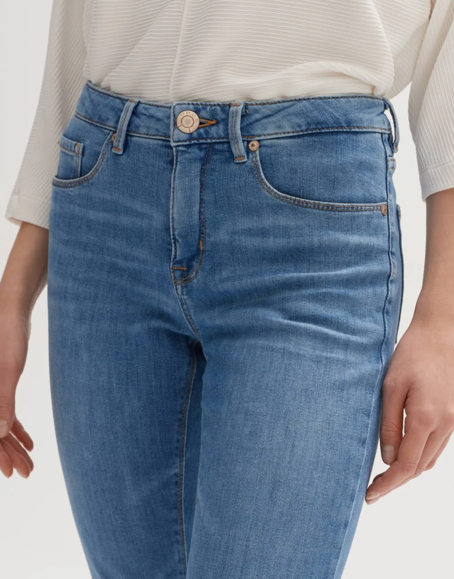 Best Sale someday Fashion Skinny Jeans Elma Mid Blue Clean Blue