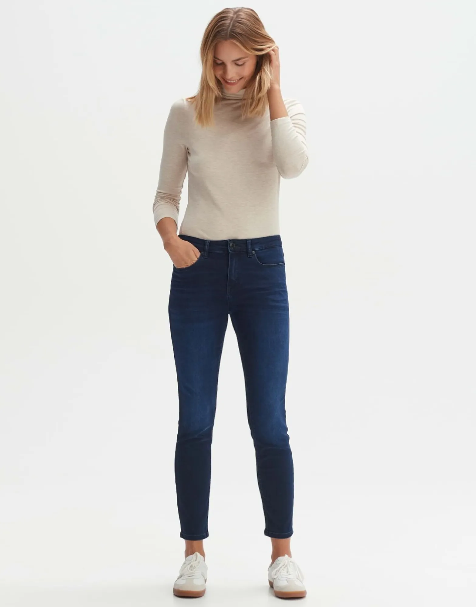 Outlet someday Fashion Skinny Jeans Elma Midnight Deep Vintage Blue