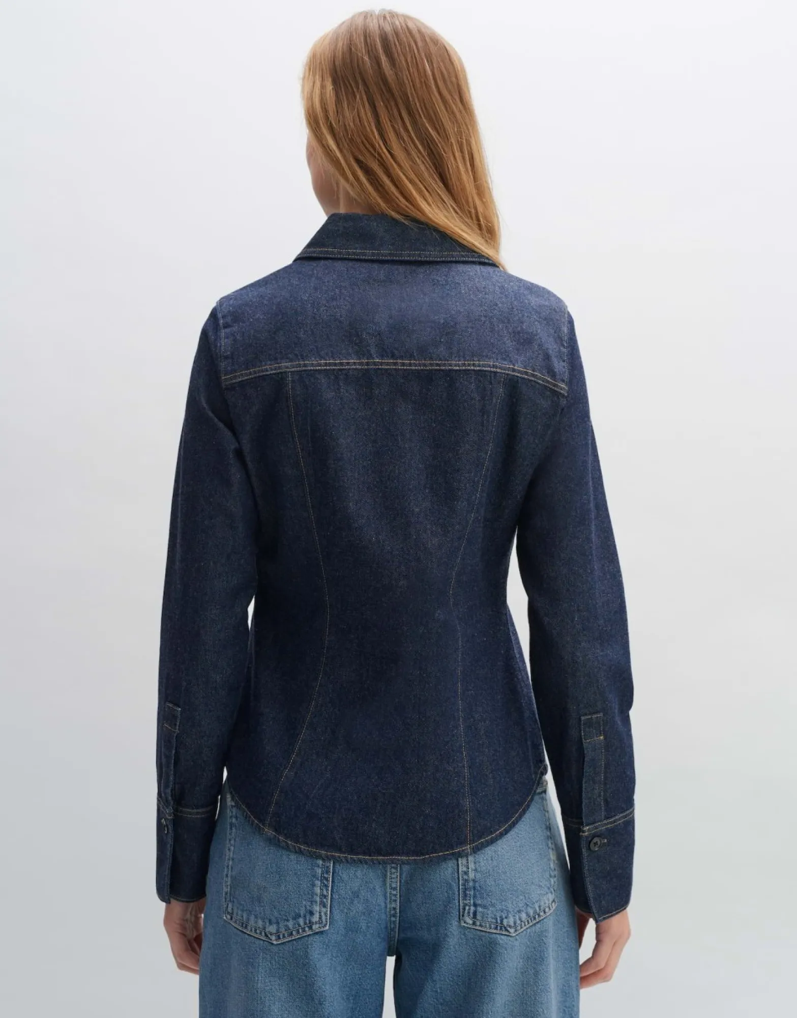 Best Sale someday Fashion Spijkerblouse Famalia Washed Night Blue