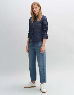 Best Sale someday Fashion Spijkerblouse Famalia Washed Night Blue