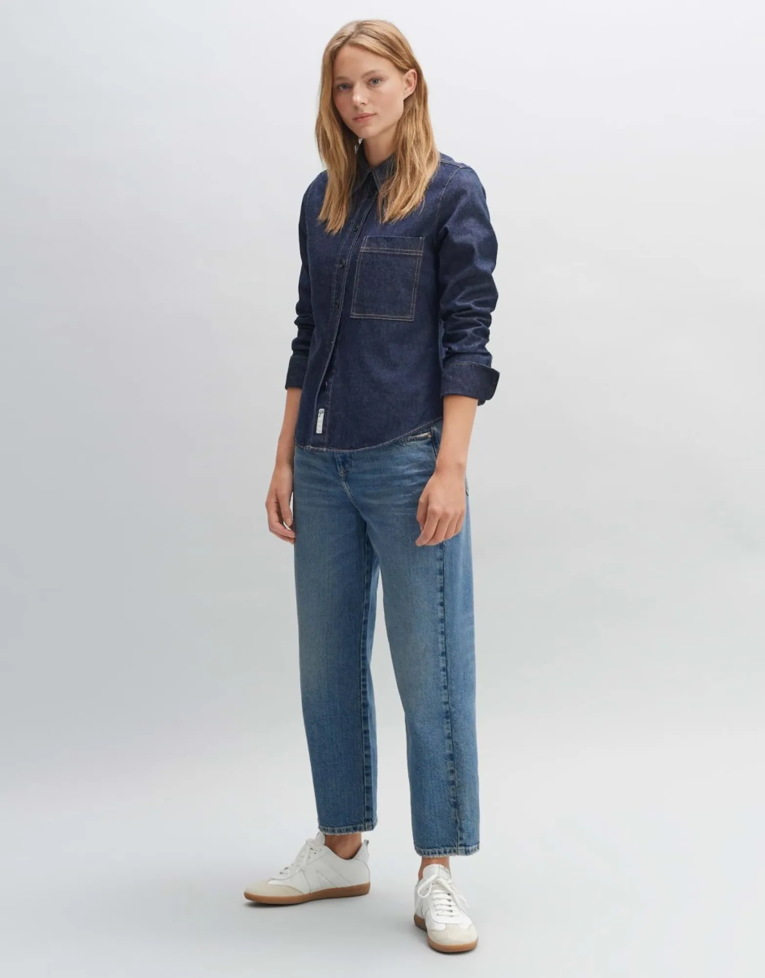 Best Sale someday Fashion Spijkerblouse Famalia Washed Night Blue