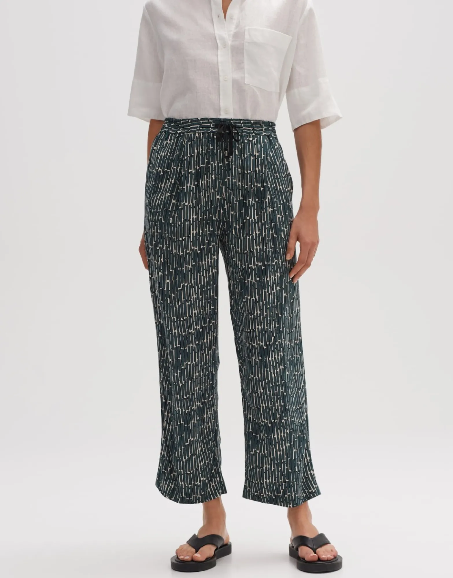 Best Sale someday Fashion Stoffen Broek Mahola Sunny Deep Teal