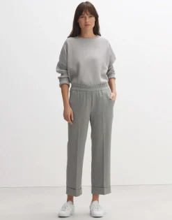 Flash Sale someday Fashion Stoffen Broek Maikito Brushed Hazy Fog Melange