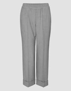 Flash Sale someday Fashion Stoffen Broek Maikito Brushed Hazy Fog Melange