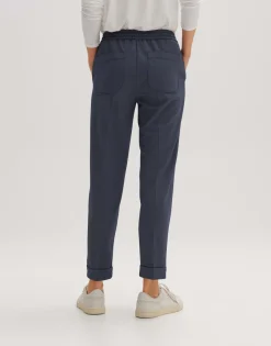 Outlet someday Fashion Stoffen Broek Melvy Cuff Dark Coal Blue