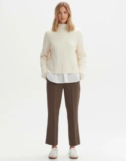 Sale someday Fashion Stoffen Broek Miriki Detail Sandalwood