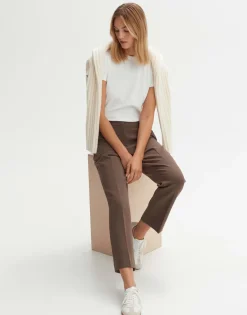 Sale someday Fashion Stoffen Broek Miriki Detail Sandalwood