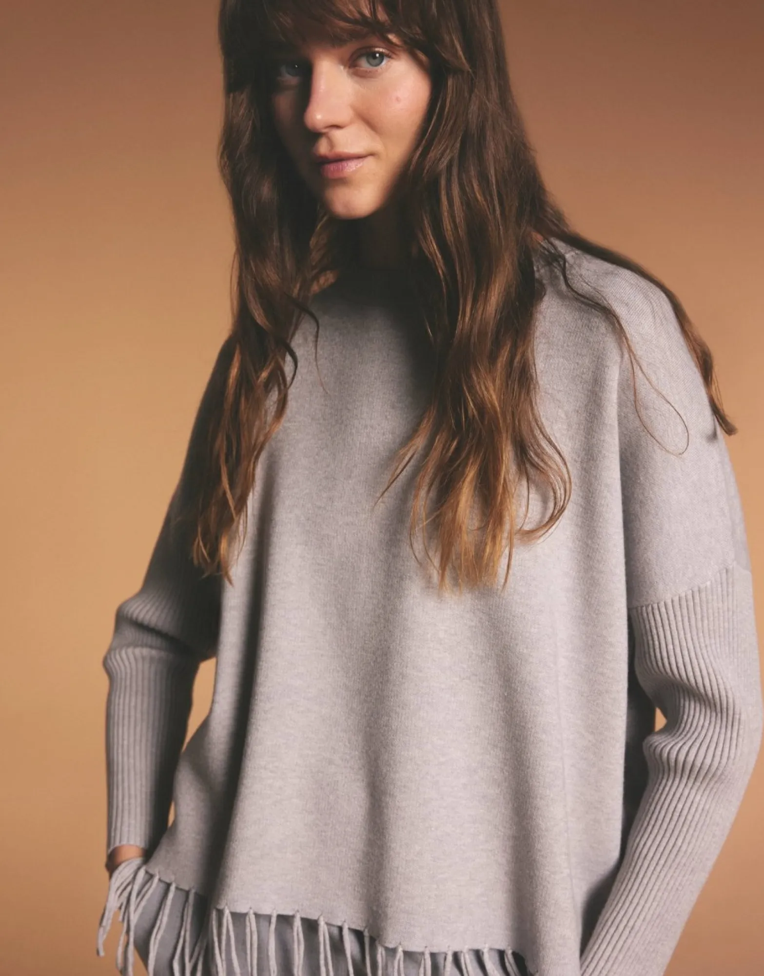 Cheap someday Fashion Trui Pebila Hazy Fog Melange