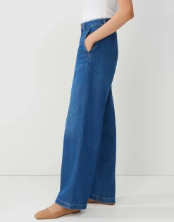 Sale someday Fashion Wide Jeans Celen Modern Mid Blue