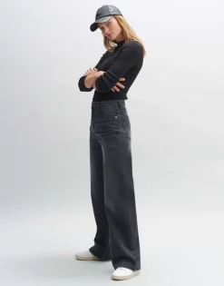 Online someday Fashion Wide Jeans Mivy Grey Washed Grey