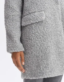 Outlet someday Fashion Wollen Mantel Hiromi Hazy Fog Melange