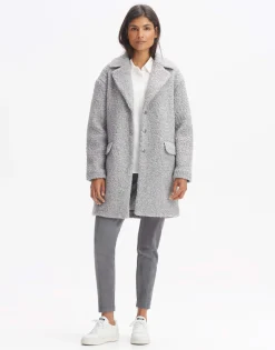 Outlet someday Fashion Wollen Mantel Hiromi Hazy Fog Melange